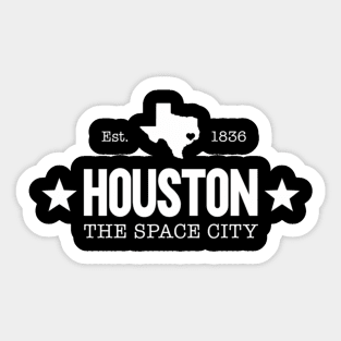 Houston Texas Space City Sticker